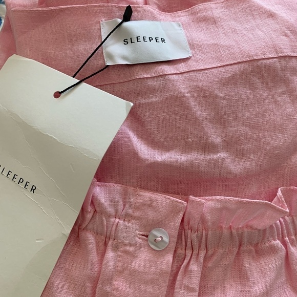 SLEEPER BRIGITTE MINI DRESS IN PINK - Picture 7 of 16